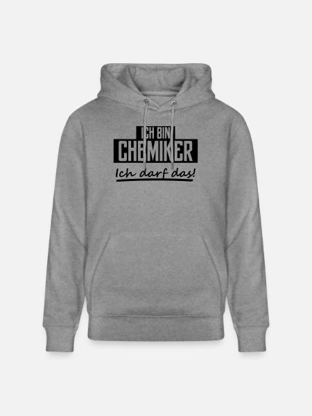 ich bin chemiker - Stanley/Stella Unisex Bio-Hoodie CRUISER  - Hellgrau marmoriert