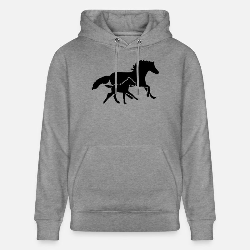 Cheval - Sweat à capuche bio CRUISER Stanley/Stella Unisexe - gris clair marbré