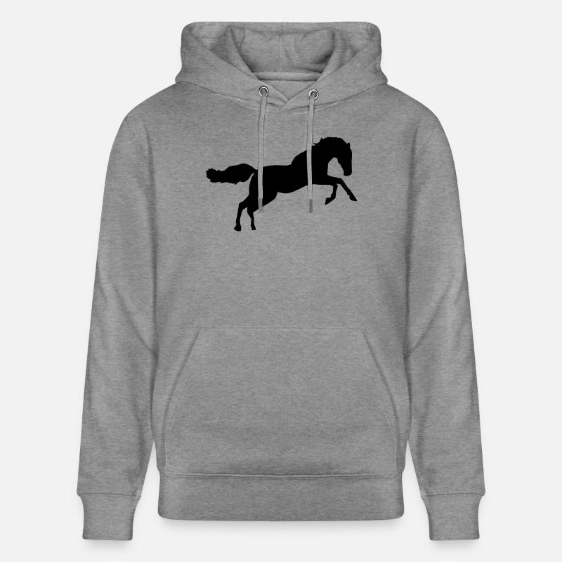 Cheval - Sweat à capuche bio CRUISER Stanley/Stella Unisexe - gris clair marbré