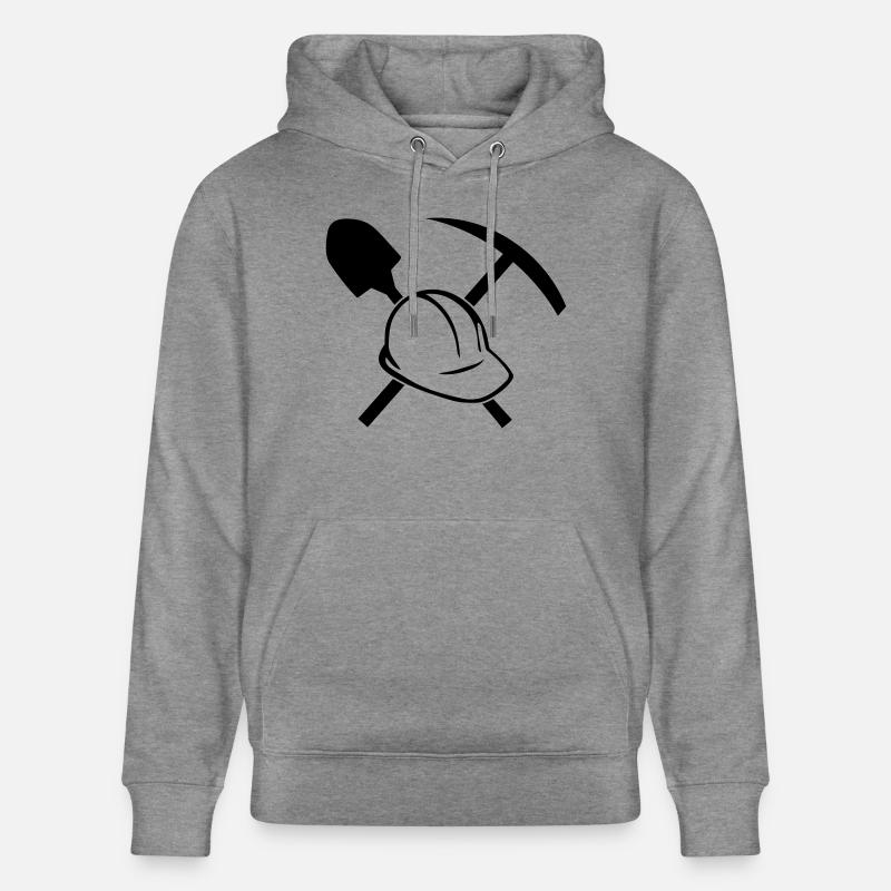 Outil de construction - Sweat à capuche bio CRUISER Stanley/Stella Unisexe - gris clair marbré
