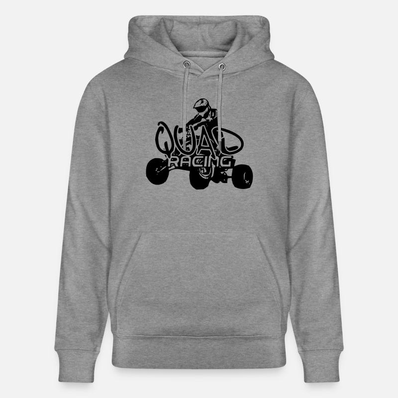 Quad3 - Sweat à capuche bio CRUISER Stanley/Stella Unisexe - gris clair marbré