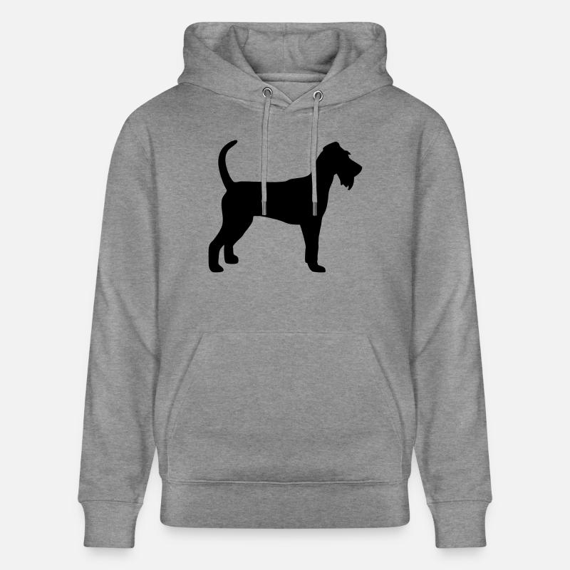 Irish Terrier - Sweat à capuche bio CRUISER Stanley/Stella Unisexe - gris clair marbré