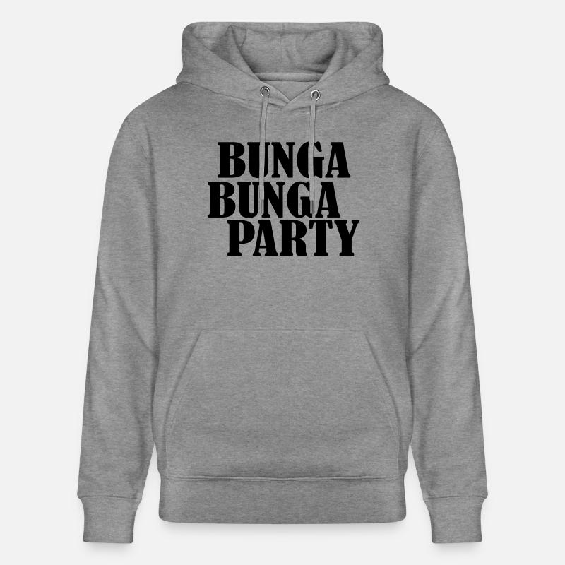 bunga bunga junggesellenabschiedsparty - Stanley/Stella Unisex Bio-Hoodie CRUISER  - Hellgrau marmoriert