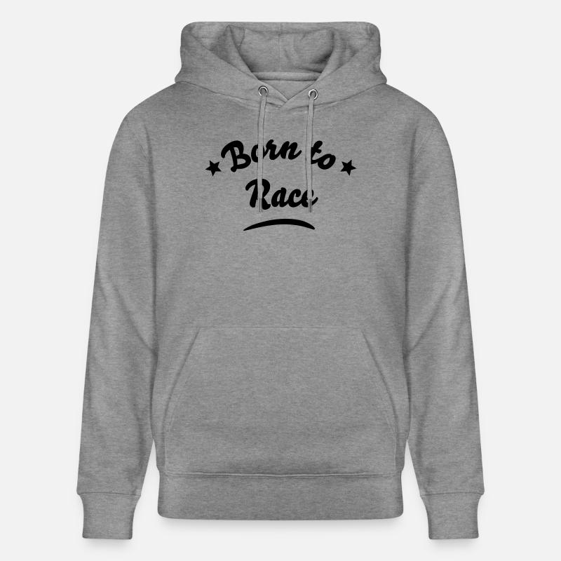 born to race 01 - Sweat à capuche bio CRUISER Stanley/Stella Unisexe - gris clair marbré