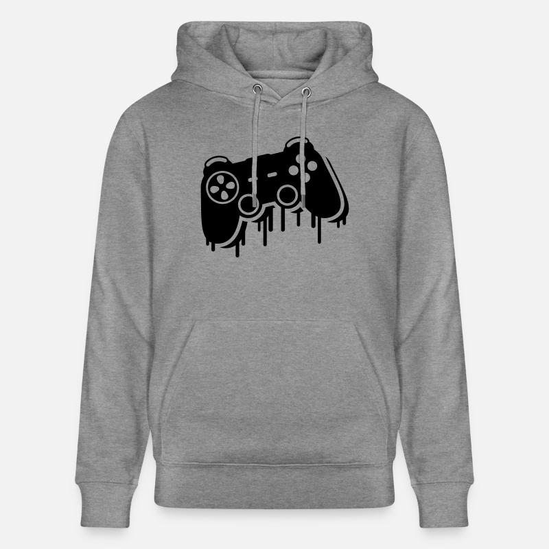 controller_graffiti_ce1 - Sweat à capuche bio CRUISER Stanley/Stella Unisexe - gris clair marbré