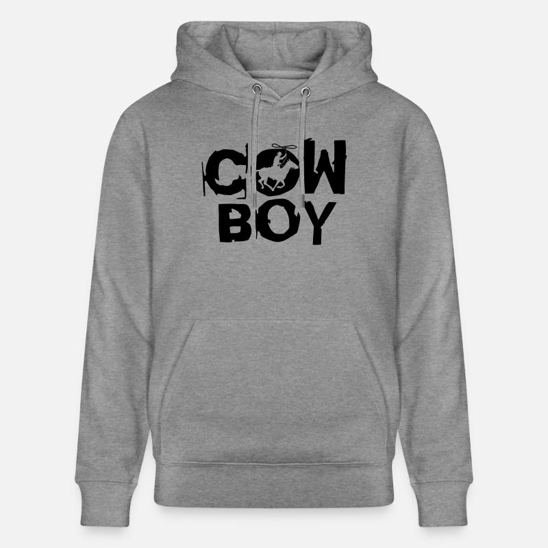 cowboy_c_1c - Sweat à capuche bio CRUISER Stanley/Stella Unisexe - gris clair marbré