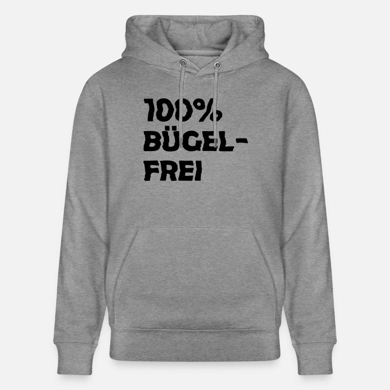 100% non-fer, ridée - Sweat à capuche bio CRUISER Stanley/Stella Unisexe - gris clair marbré