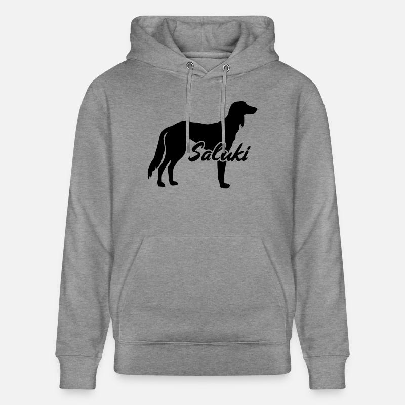 Saluki - Sweat à capuche bio CRUISER Stanley/Stella Unisexe - gris clair marbré