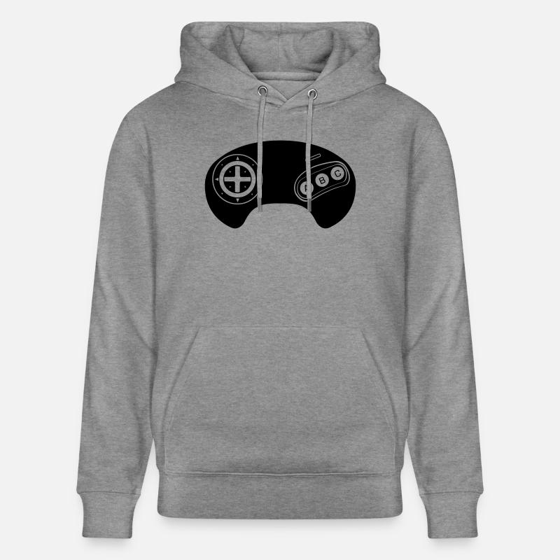 Mega Retro Controller - Stanley/Stella Unisex Bio-Hoodie CRUISER - Hellgrau marmoriert