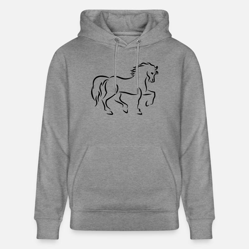 Cheval - Sweat à capuche bio CRUISER Stanley/Stella Unisexe - gris clair marbré