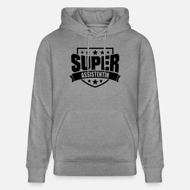 Super Assistentin - Stanley/Stella Unisex Bio-Hoodie CRUISER  - Hellgrau marmoriert