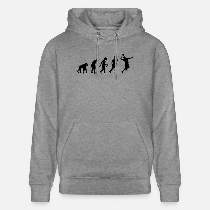 Volleyballer Evolution - Sweat à capuche bio CRUISER Stanley/Stella Unisexe - gris clair marbré