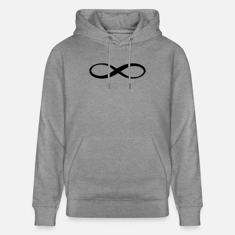 Endless Symbole Infinity Infini infini - Sweat à capuche bio CRUISER Stanley/Stella Unisexe - gris clair marbré