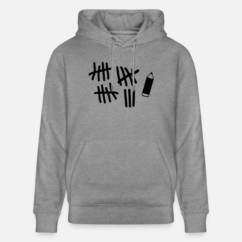 Striche - Stift - Stanley/Stella Unisex Bio-Hoodie CRUISER  - Hellgrau marmoriert