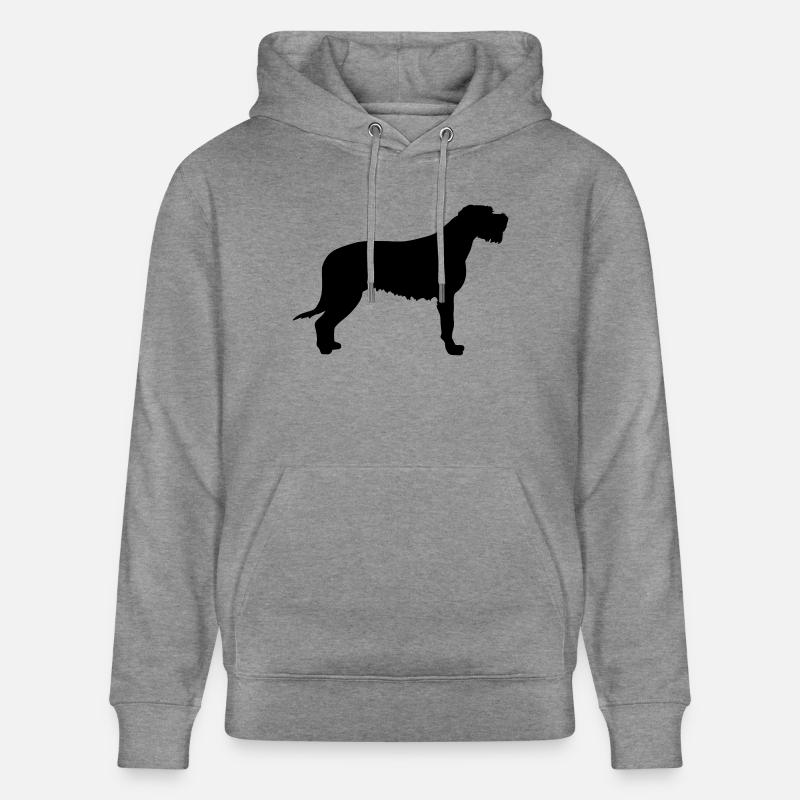 Irish Wolfhound - Sweat à capuche bio CRUISER Stanley/Stella Unisexe - gris clair marbré