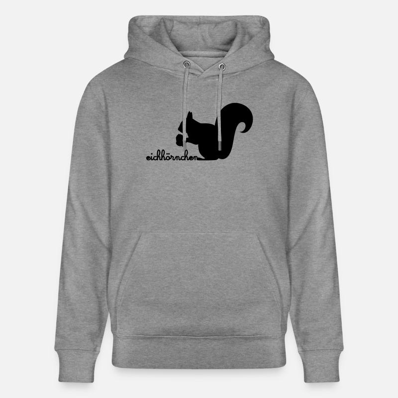 Eichhörnchen mit Eichel - Stanley/Stella Unisex Bio-Hoodie CRUISER  - Hellgrau marmoriert