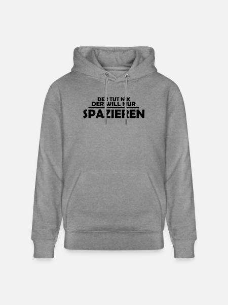 spazieren - Stanley/Stella Unisex Bio-Hoodie CRUISER - Hellgrau marmoriert