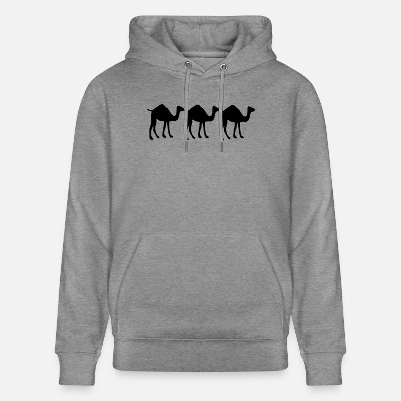 3 Camel - Sweat à capuche bio CRUISER Stanley/Stella Unisexe - gris clair marbré