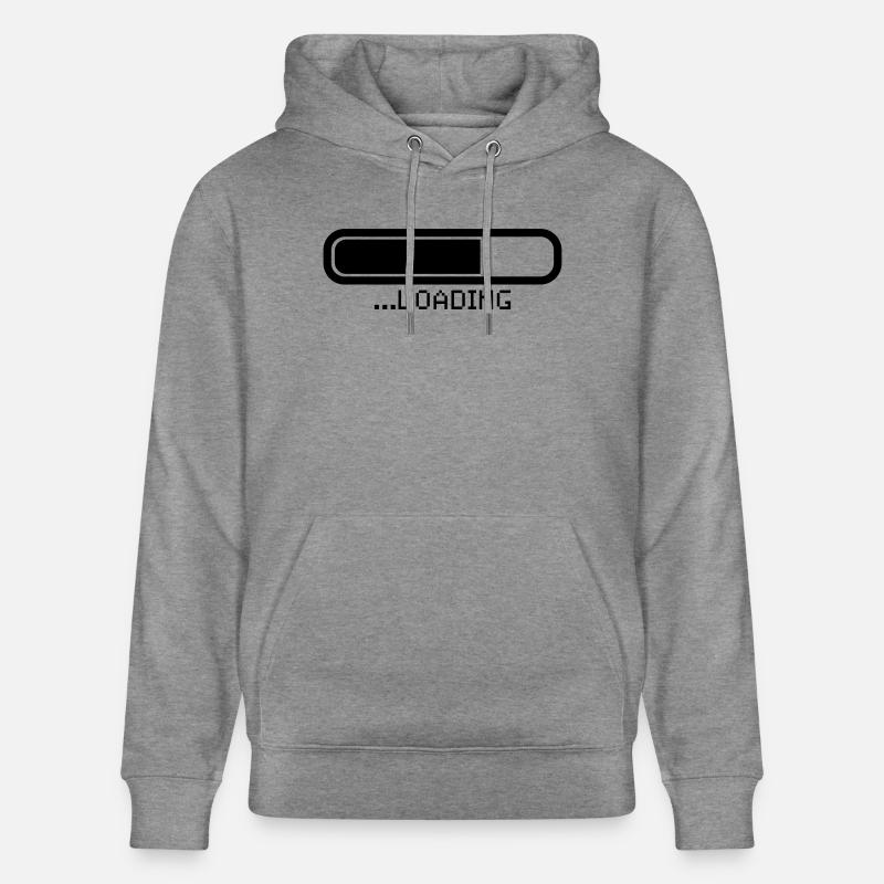 loading_gl1 - Sweat à capuche bio CRUISER Stanley/Stella Unisexe - gris clair marbré