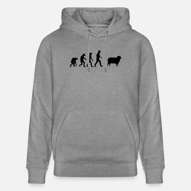 mouton evolution - Sweat à capuche bio CRUISER Stanley/Stella Unisexe - gris clair marbré