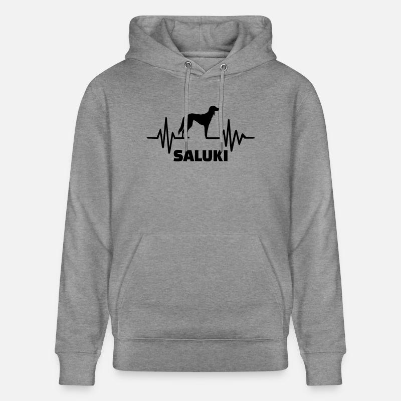 Saluki - Sweat à capuche bio CRUISER Stanley/Stella Unisexe - gris clair marbré