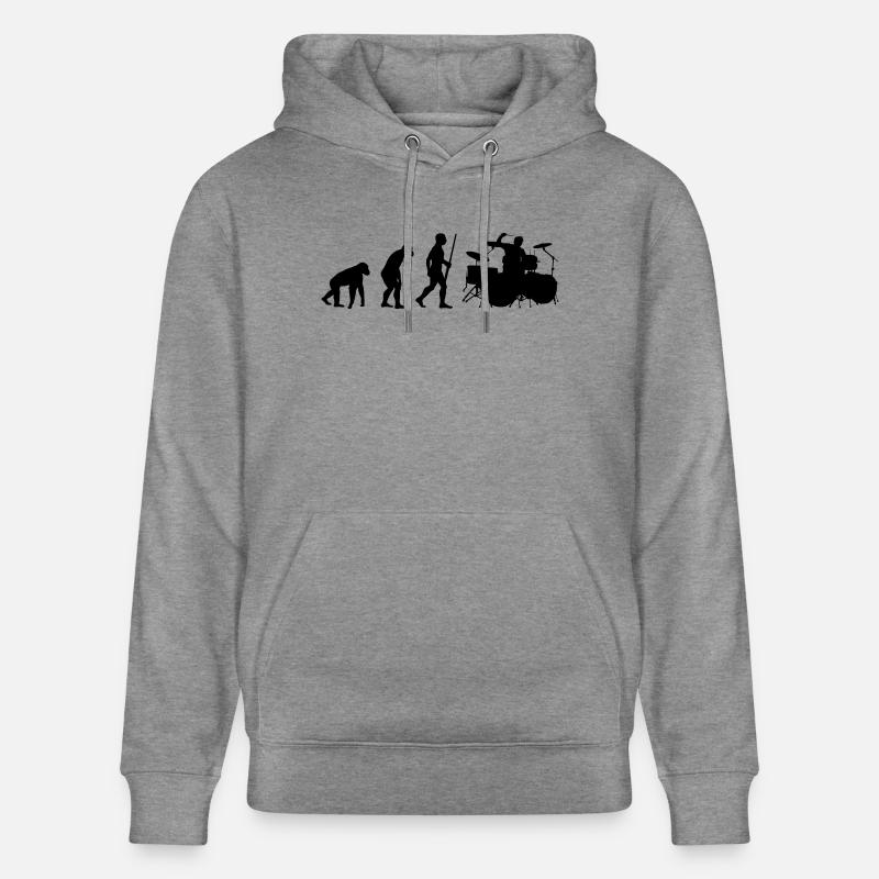 Drummer Evolution - Sweat à capuche bio CRUISER Stanley/Stella Unisexe - gris clair marbré