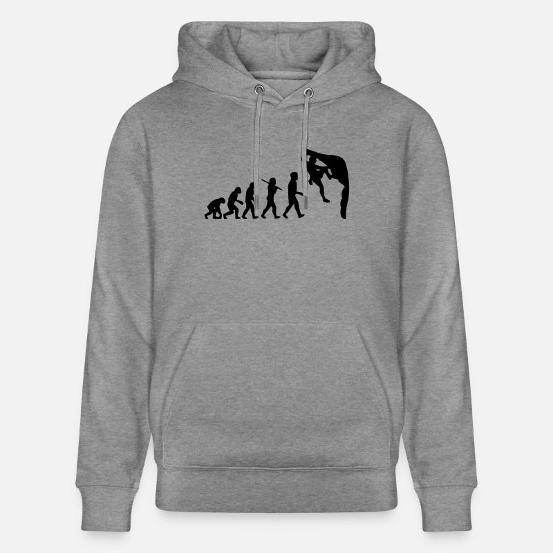 Humanoide Evolution - Stanley/Stella Unisex Bio-Hoodie CRUISER  - Hellgrau marmoriert