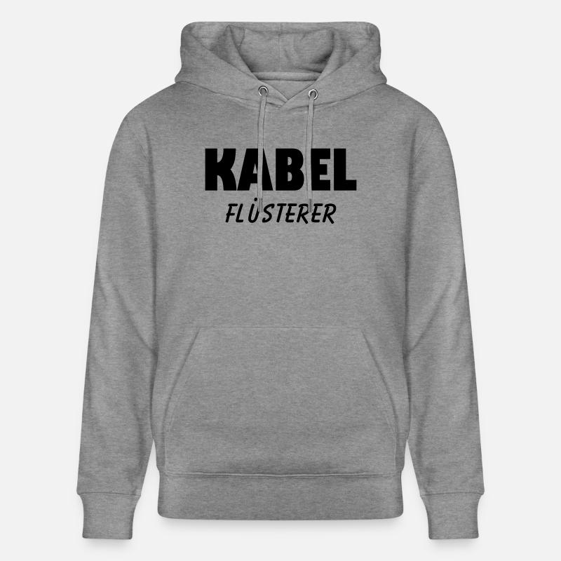 kabel flüsterer - Stanley/Stella Unisex Bio-Hoodie CRUISER  - Hellgrau marmoriert