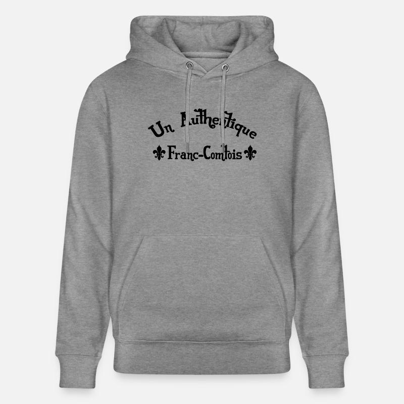 Franche-comté / Franc-Comtois / Franc-Comtoise - Sweat à capuche bio CRUISER Stanley/Stella Unisexe - gris clair marbré