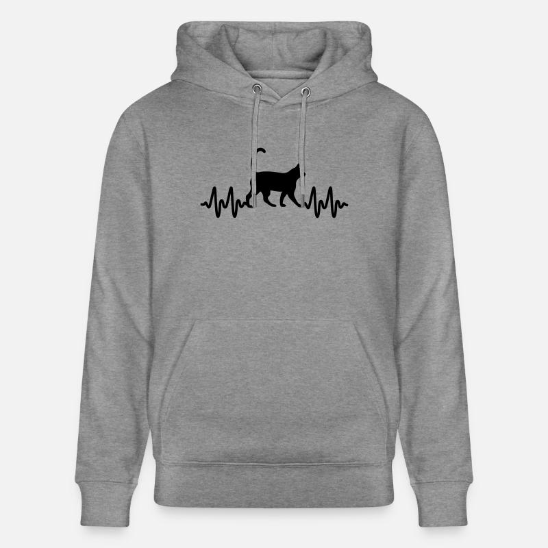 chats - Sweat à capuche bio CRUISER Stanley/Stella Unisexe - gris clair marbré