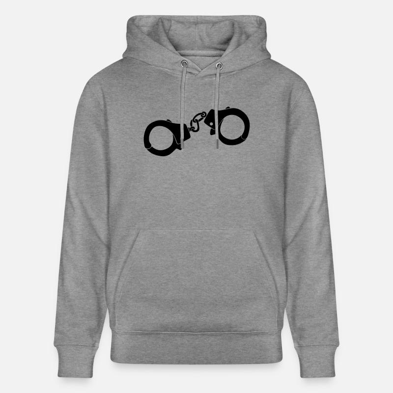 Menottes - Sweat à capuche bio CRUISER Stanley/Stella Unisexe - gris clair marbré
