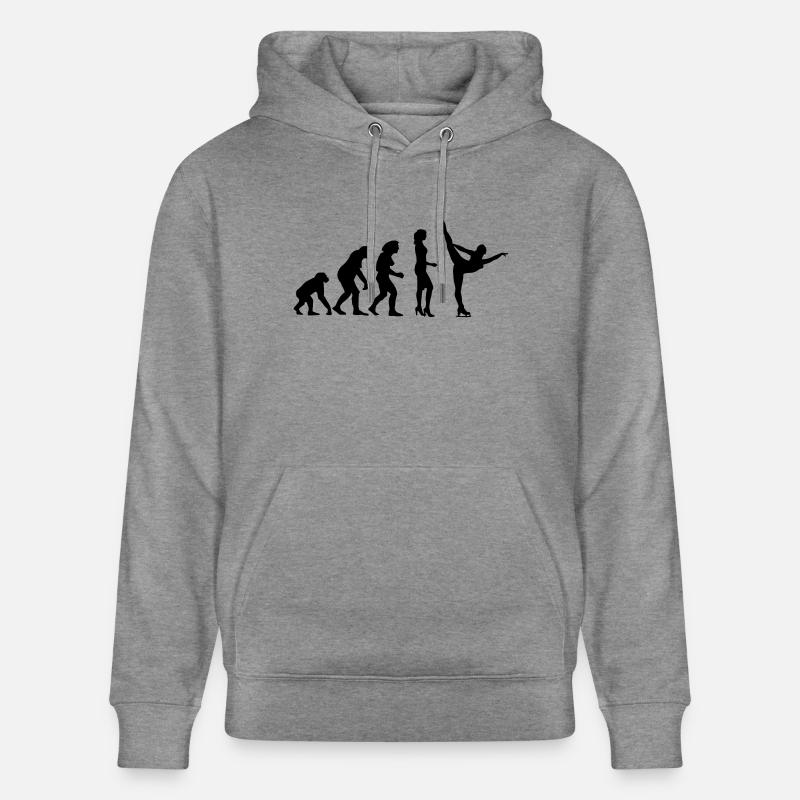 evolution_eiskunst_c_1c - Sweat à capuche bio CRUISER Stanley/Stella Unisexe - gris clair marbré