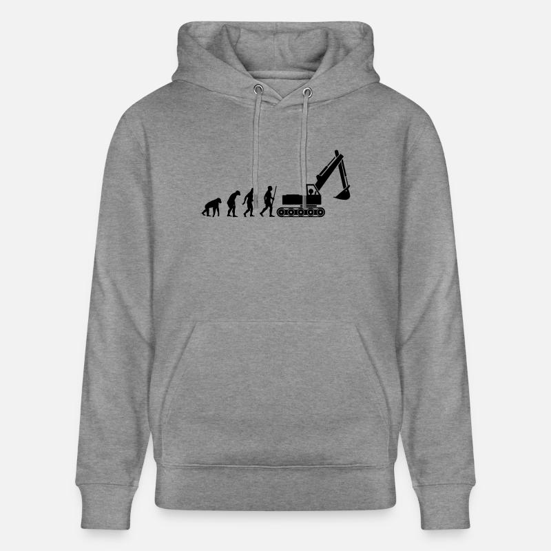 Bagger Evolution - Stanley/Stella Unisex Bio-Hoodie CRUISER  - Hellgrau marmoriert