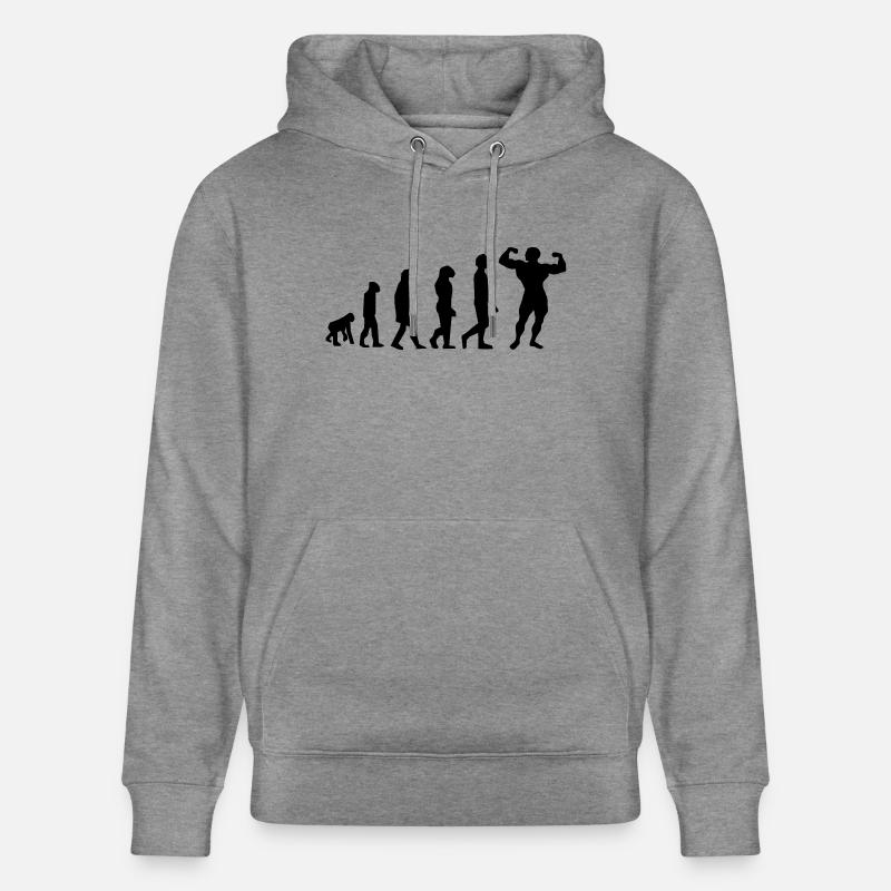 Evolution Body Building - Sweat à capuche bio CRUISER Stanley/Stella Unisexe - gris clair marbré