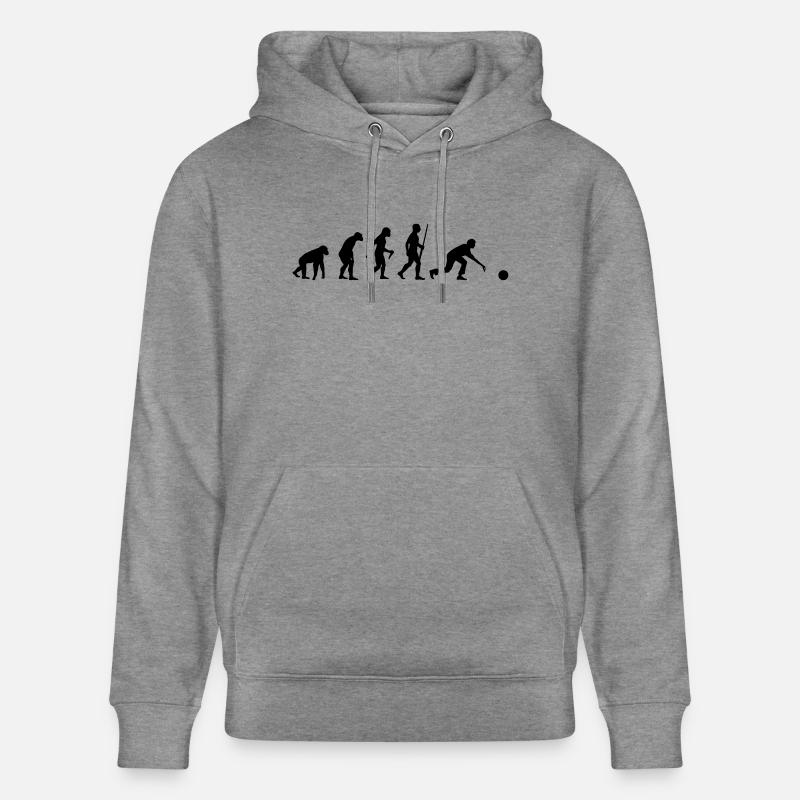 L'évolution du bowling - Sweat à capuche bio CRUISER Stanley/Stella Unisexe - gris clair marbré