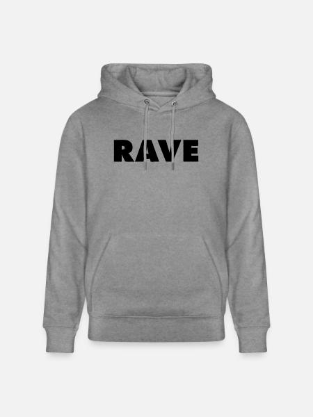 RAVE - Stanley/Stella CRUISER Unisex Organic Hoodie - slub heather grey