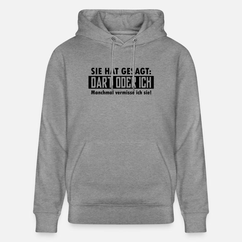 dart oder ich - Stanley/Stella Unisex Bio-Hoodie CRUISER  - Hellgrau marmoriert