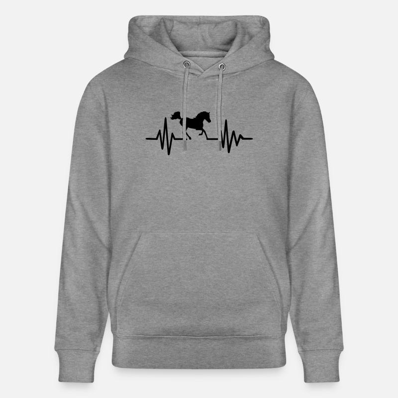 Cheval - Sweat à capuche bio CRUISER Stanley/Stella Unisexe - gris clair marbré