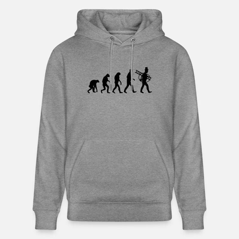 chimney sweeper evolution - Sweat à capuche bio CRUISER Stanley/Stella Unisexe - gris clair marbré