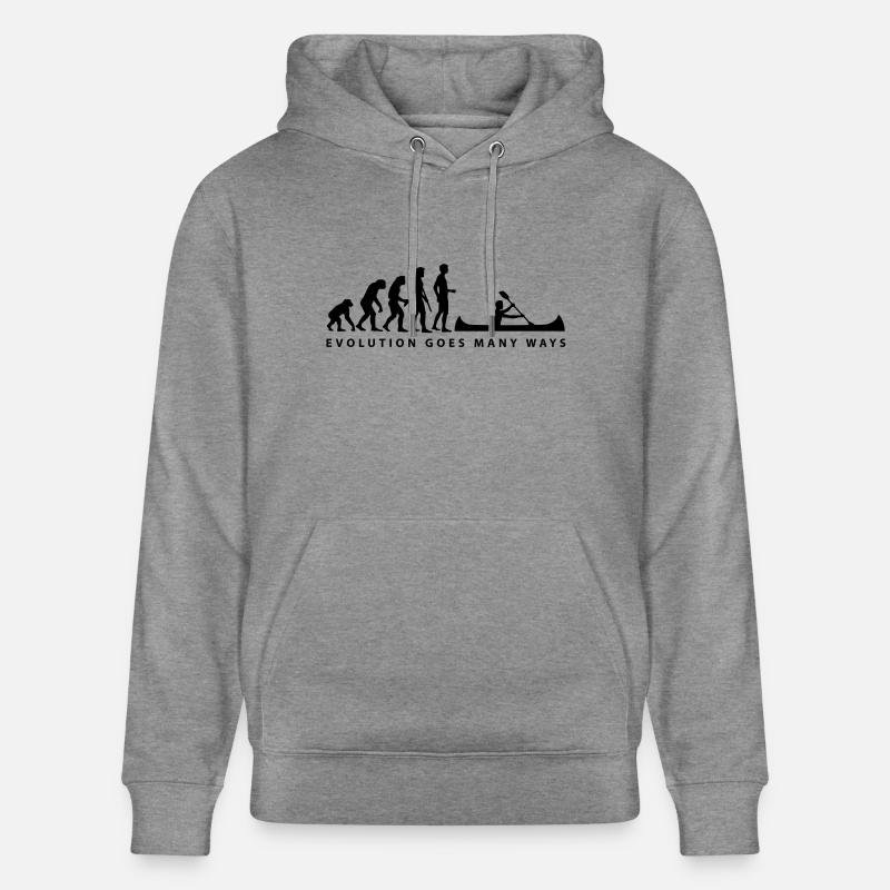 evolution_ruderer_b_1c - Sweat à capuche bio CRUISER Stanley/Stella Unisexe - gris clair marbré