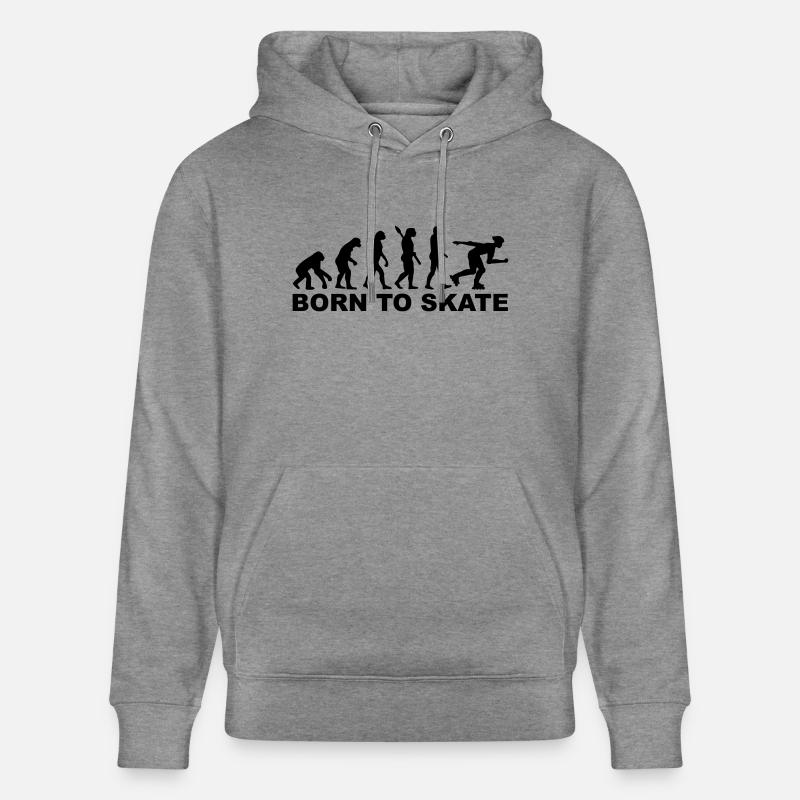 Evolution Inline Skating - Stanley/Stella Unisex Bio-Hoodie CRUISER  - Hellgrau marmoriert