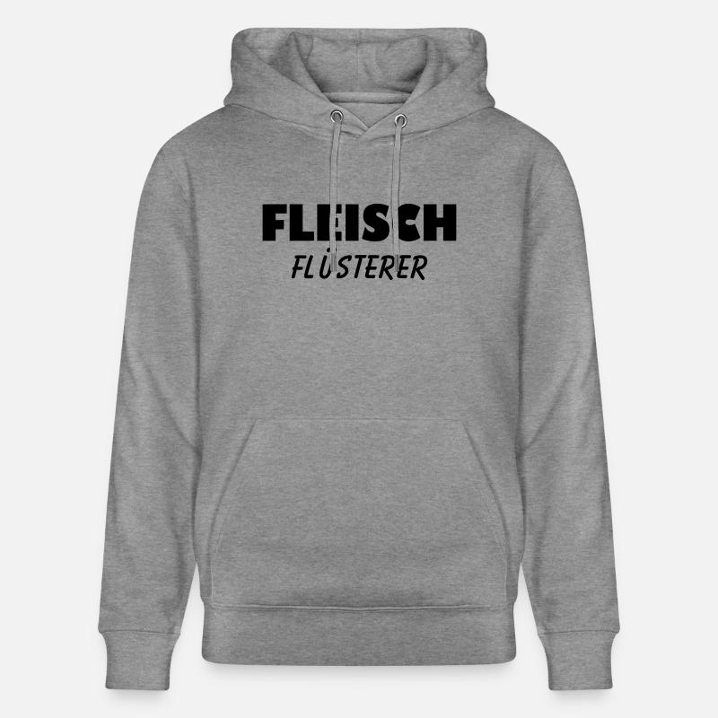 Fleisch Flüsterer - Stanley/Stella Unisex Bio-Hoodie CRUISER  - Hellgrau marmoriert