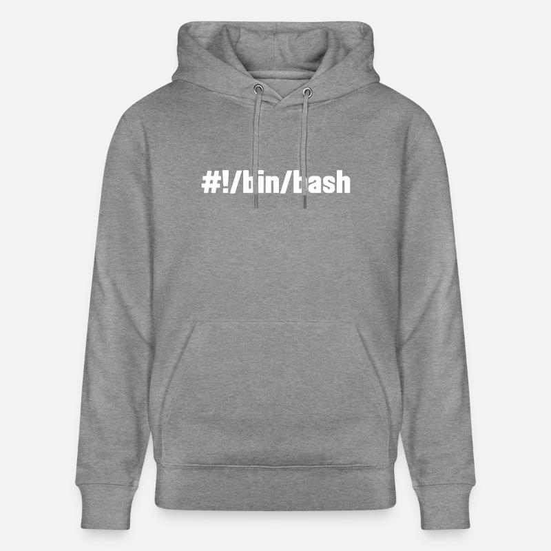 #!/bin/bash - Linux Shell - Stanley/Stella Unisex Bio-Hoodie CRUISER  - Hellgrau marmoriert