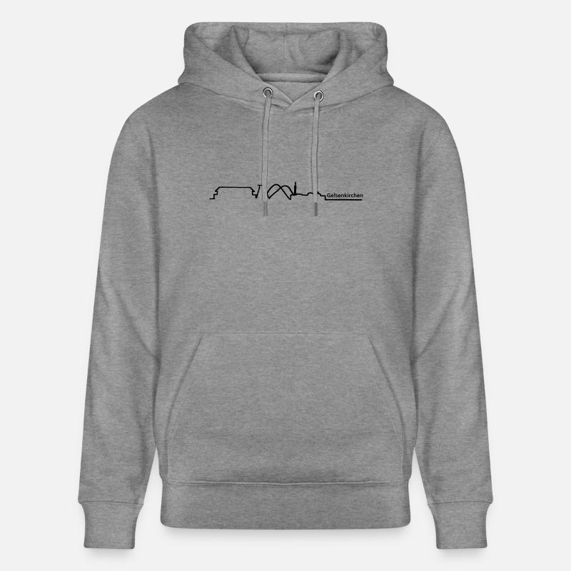 horizon gelsenkirchen - Sweat à capuche bio CRUISER Stanley/Stella Unisexe - gris clair marbré