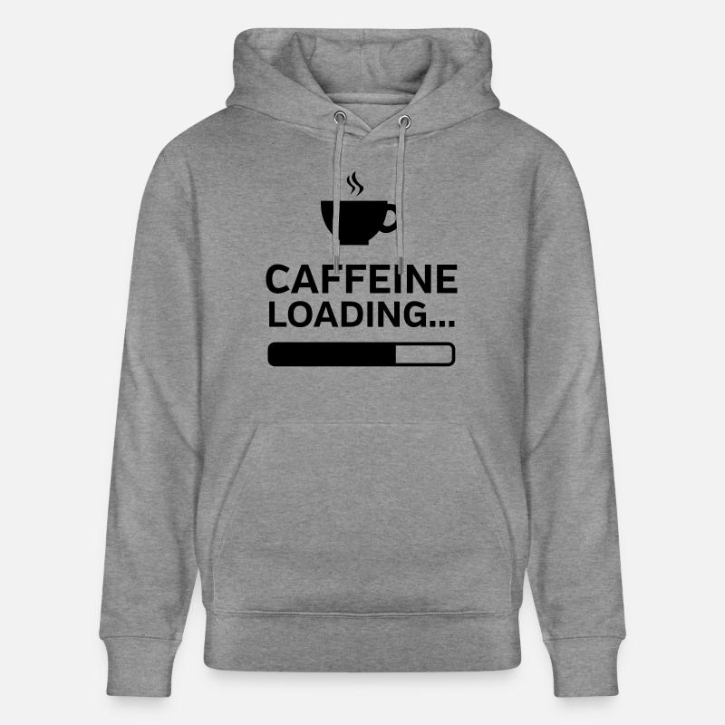 Caffeine Loading... - Sweat à capuche bio CRUISER Stanley/Stella Unisexe - gris clair marbré
