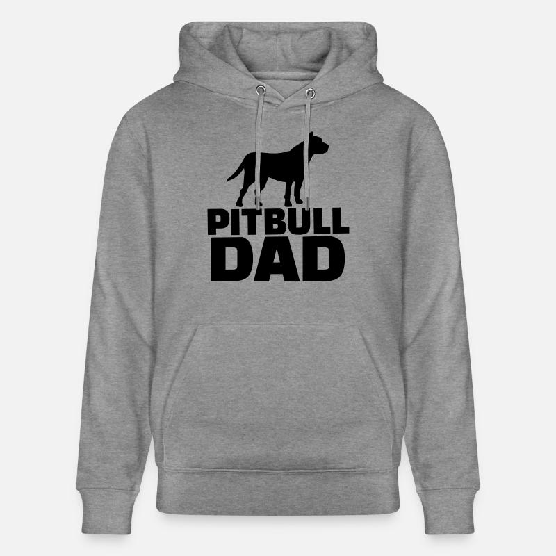 Pitbull Dad - Sweat à capuche bio CRUISER Stanley/Stella Unisexe - gris clair marbré