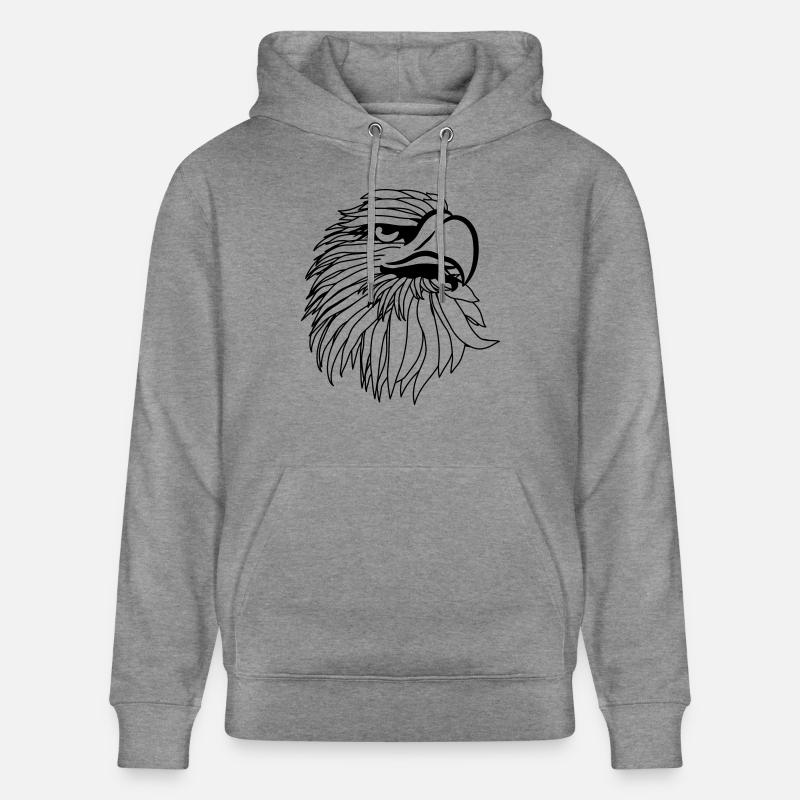 Aigle aigle chauve - Sweat à capuche bio CRUISER Stanley/Stella Unisexe - gris clair marbré