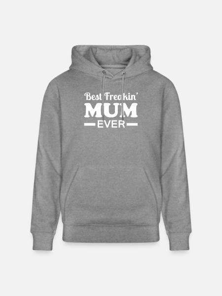 Mum - Stanley/Stella CRUISER Unisex Organic Hoodie - slub heather grey