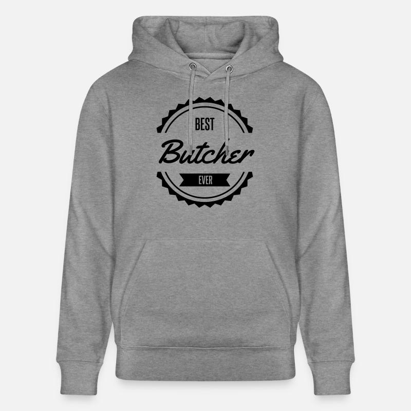 best butcher Metzger boucher - Sweat à capuche bio CRUISER Stanley/Stella Unisexe - gris clair marbré