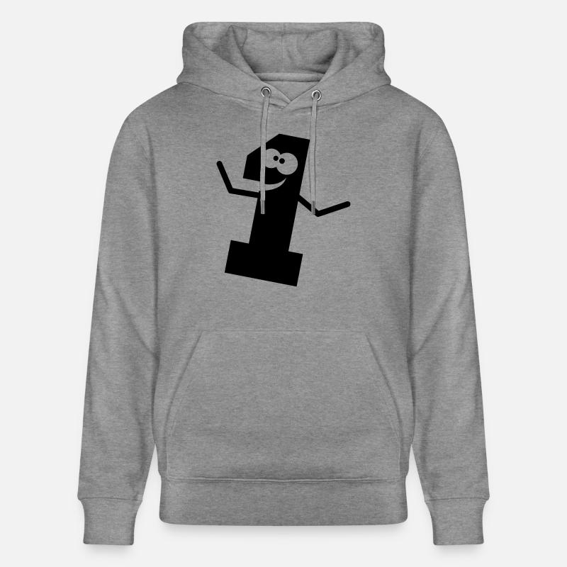 Bande dessinée drôle 1 un - Sweat à capuche bio CRUISER Stanley/Stella Unisexe - gris clair marbré